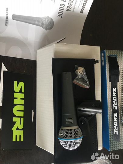 Вокальный микрофон Shure beta58A,SM58, (оригинал)