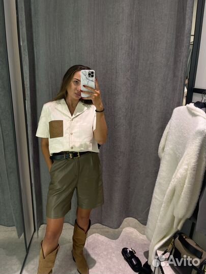 Кожаные шорты