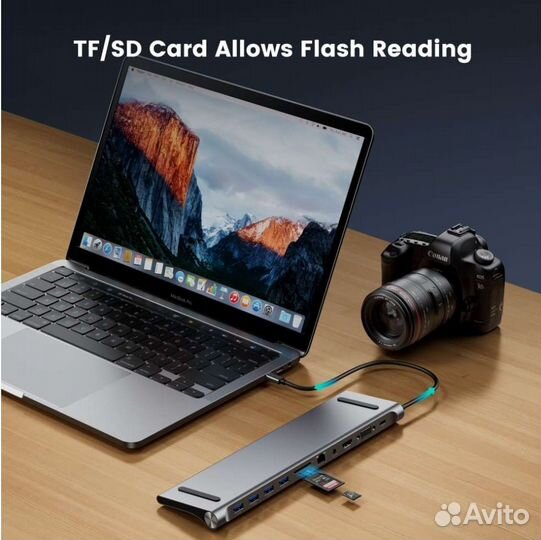 Хаб Type-C USB Концентратор 11 в 1