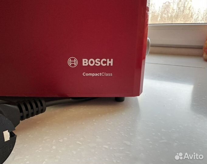 Тостер Bosch TAT 3A014 красный