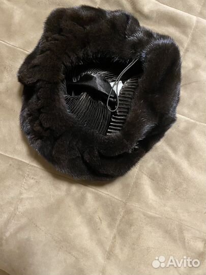 Берет женский норковый