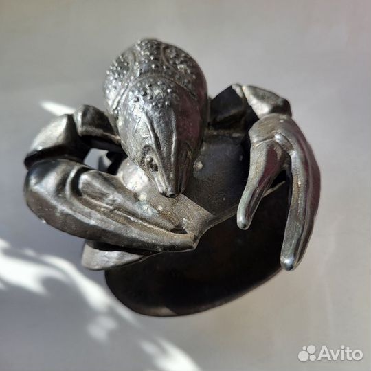 Винтаж Рак на раковине пепельница СССР