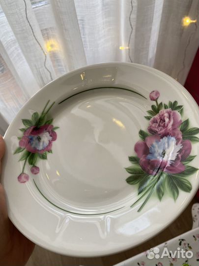 Тарелки:»Добрушский фарфоровый завод»