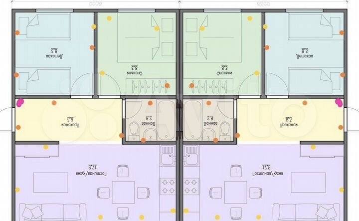 Дом 100 м² на участке 7 сот.