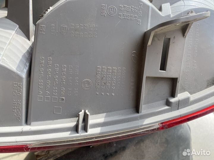 Skoda Rapid Фонарь задний Правый