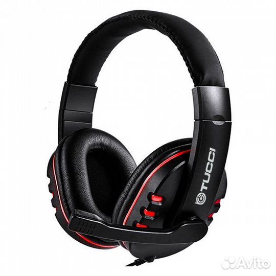 Наушники проводные с микрофоном tucci A5 черный