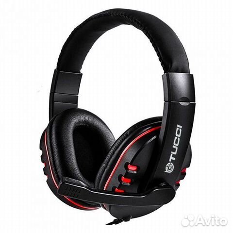 Наушники проводные с микрофоном tucci A5 черный