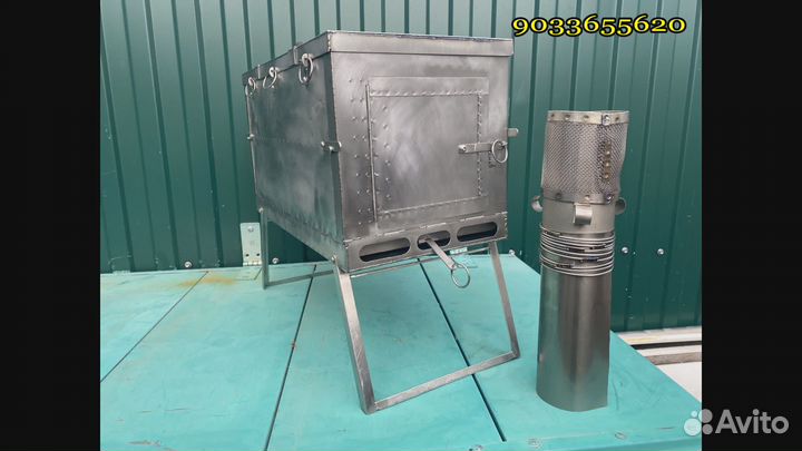 Птс (печь титановая, складная) для палатки