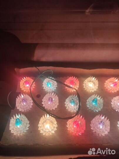 Елочная гирлянда советская фонарики рабочая