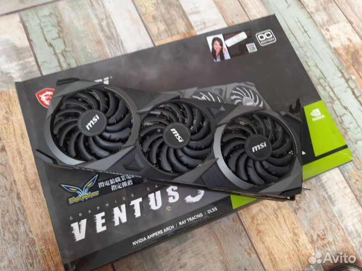 Видеокарта GeForce RTX 3070 Ventus 3x 8GB Msi