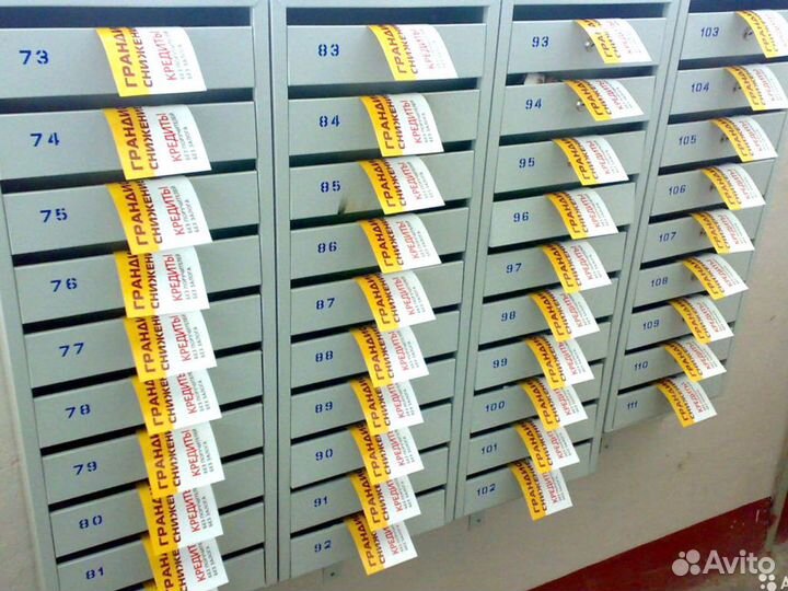 Распространение листовок по почтовым ящикам