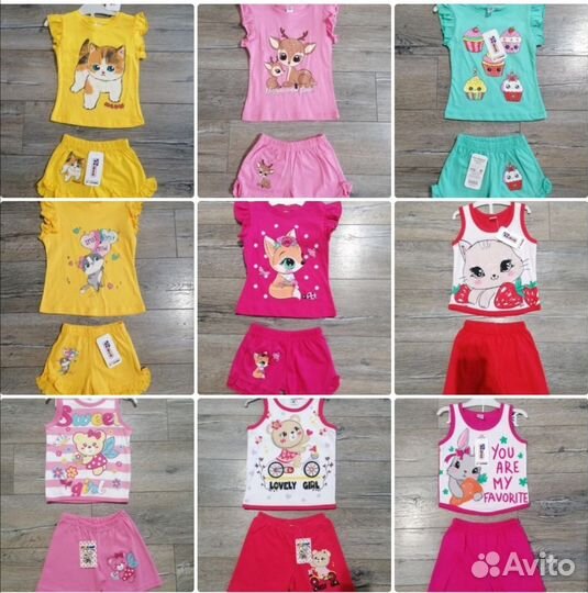 Летний костюм 86 92 98 104