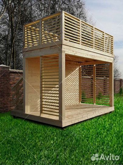 Беседки бунгало перлоги