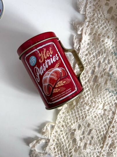 Жестяная банка 3 шт набор ретро стиль