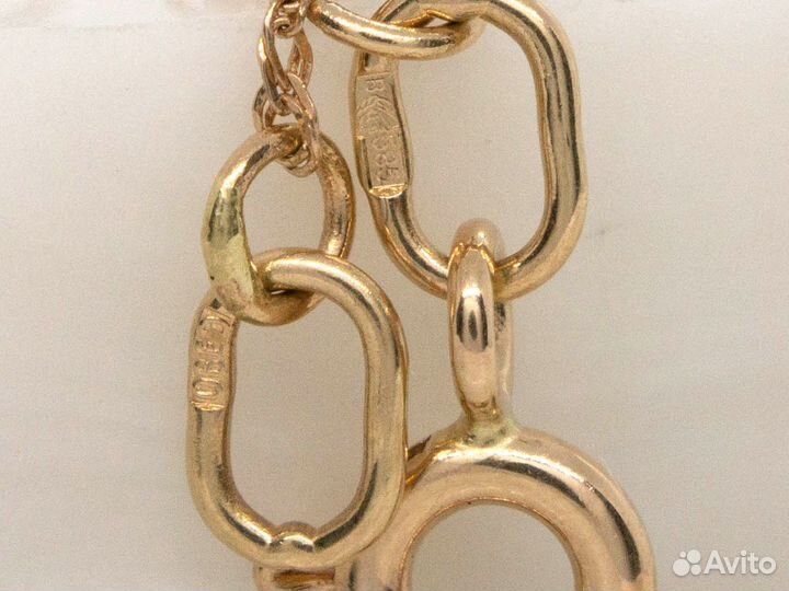 Золотой браслет с фианитами