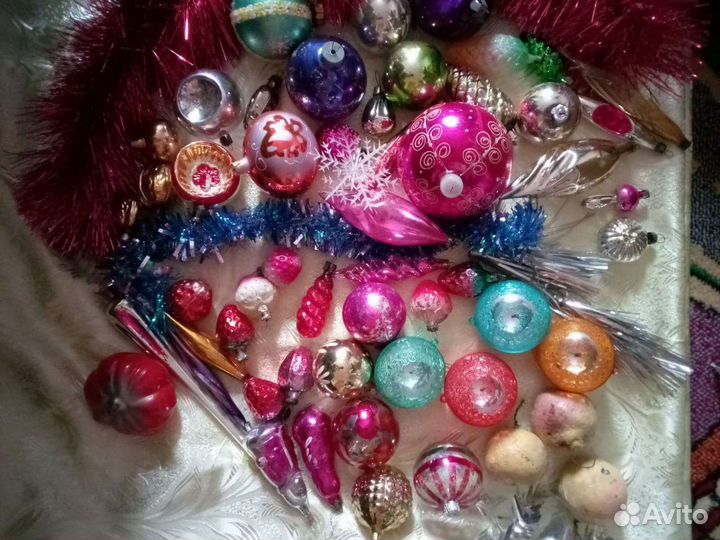 Набор ёлочных игрушек СССР