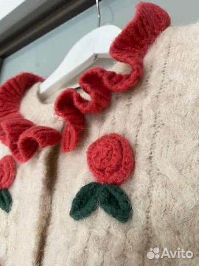 Кофта на девочку zara 152-158 см из шерсти альпаки