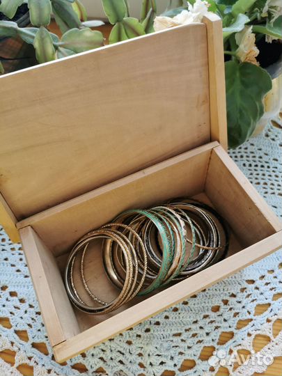 Шкатулка для украшений винтаж дерево Укрхудожфонд