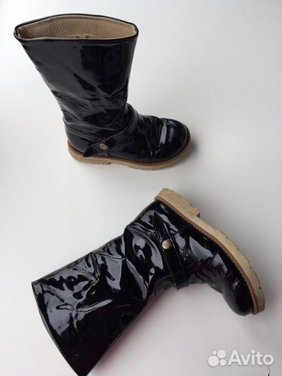 Ортопедические лакированные сапожки