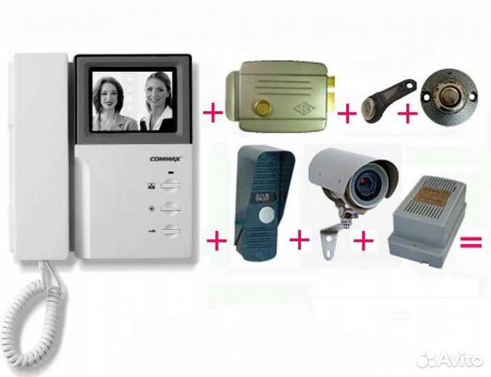 Установка видеонаблюдения.видеодомофоны.скуд