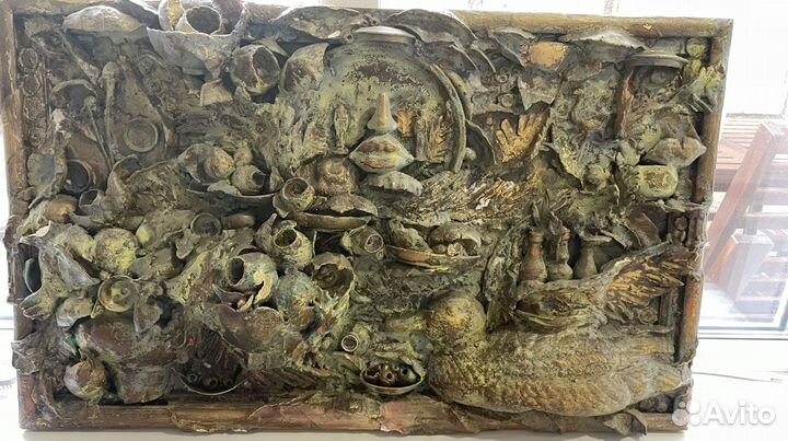 Картина рельефная