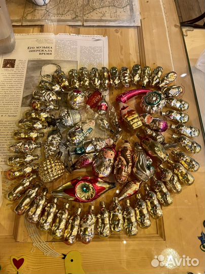 Елочные игрушки СССР