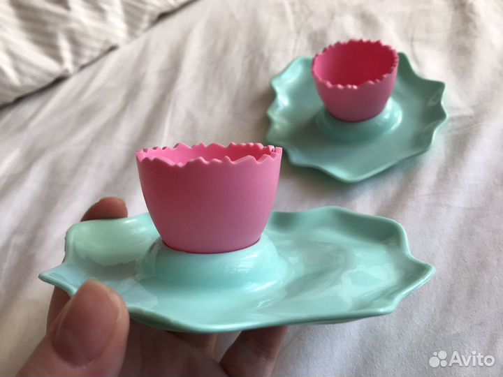 Подставка для яиц с тарелкой 2 шт посуда