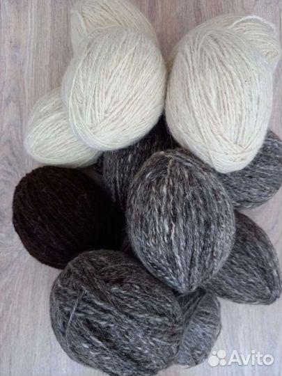 Пряжа чисто-шерстяная овечья ручная работа