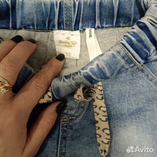 Джинсы на девочку 92