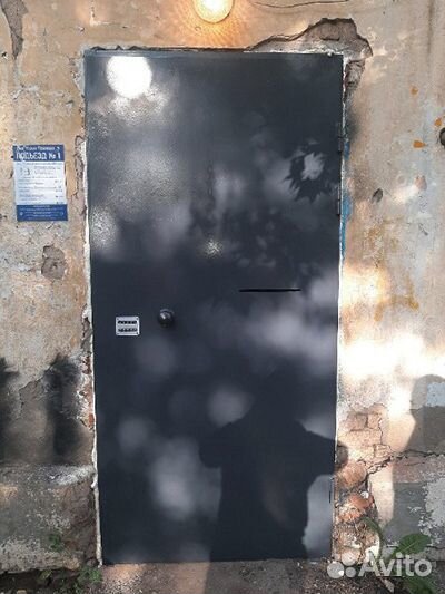 Двери с установленным домофоном