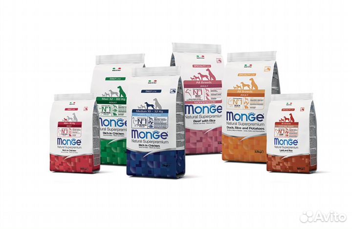 Корма Monge для собак и кошек