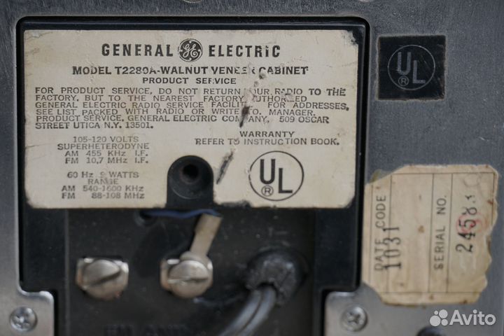 General Electric T2280A Ретро Радиоприемник