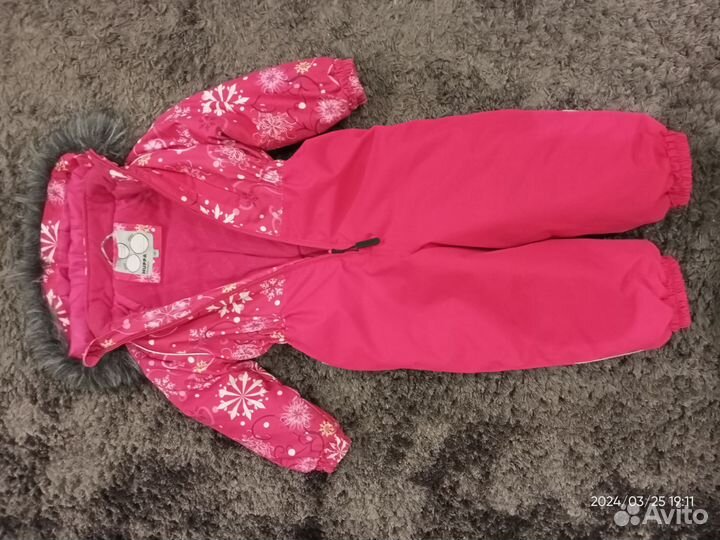Зимний комбинезон для девочки 98 huppa
