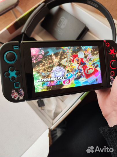Nintendo switch v2 прошитая с кольцом Ring Fit