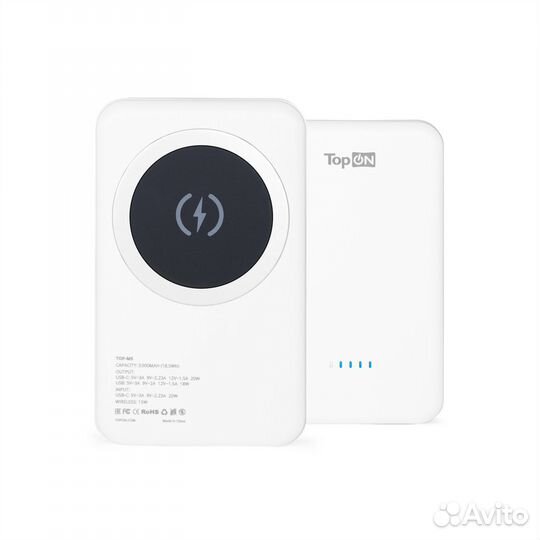 Внешний аккумулятор TopON TOP-M5 5000mAh магнитная