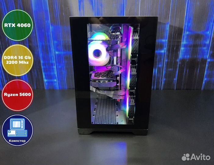 Системный блок AMD5600-RTX4060-16DDR4-PNM18452-A520