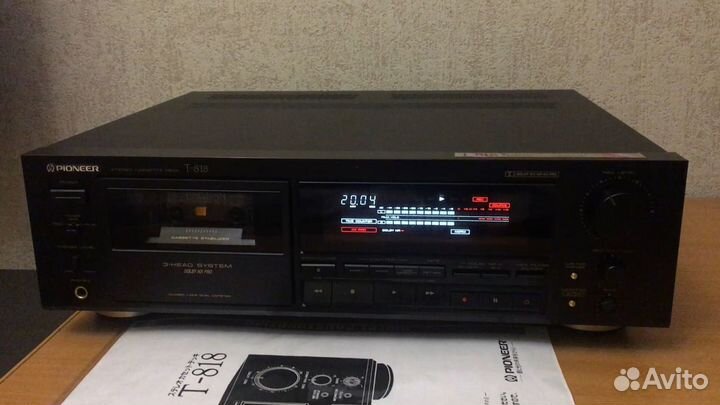 Кассетная дека Pioneer T-818 (Япония) 100 В