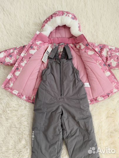 Комплект зимний для девочки, новый. 92