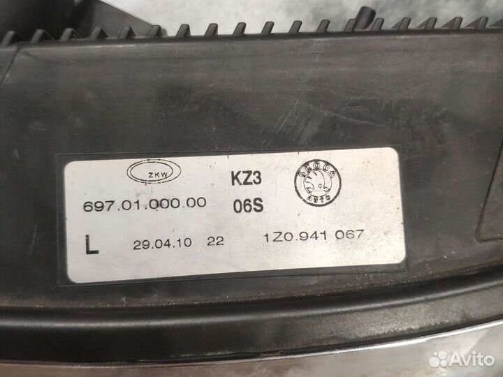 Skoda Octavia A5fl rs Фара дхо левая