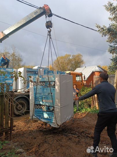 Газобетонные блоки с доставкой Бонолит, поритеп