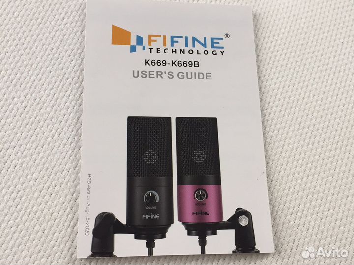 Студийный микрофон Fifine K669 USB. Новый