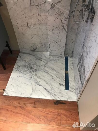 Облицовка мрамором, гранитом, кварцитом стен,полов