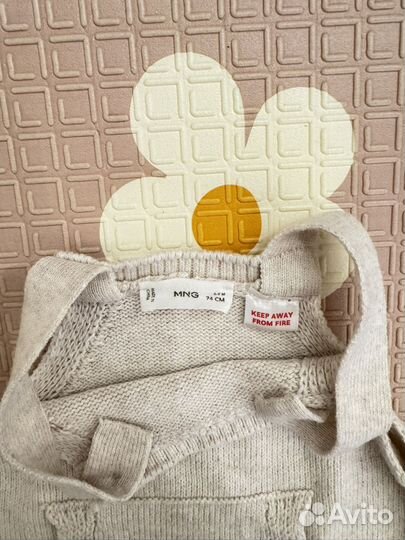 Комбинезон на лямках для малыша 74