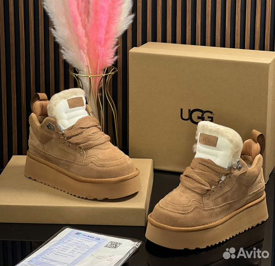 Кроссовки UGG Lowmel с мехом Угги