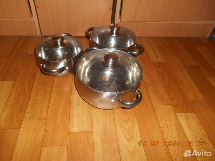 Кастрюля нержавейка набор