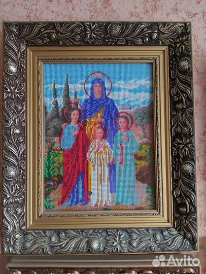Иконы, вышитые бисером
