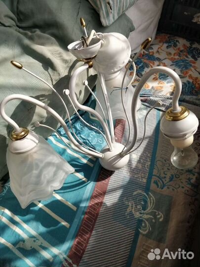 Люстра потолочная, винтаж,бу