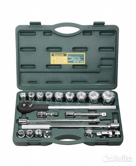 Набор торцевых головок Kraftool 27895-H20 701