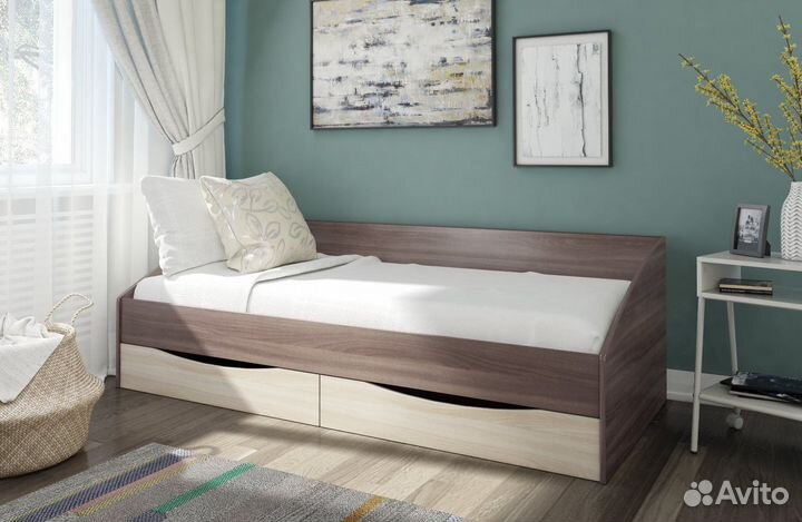 Кровать Мелисса с матрасом и 2 ящиками