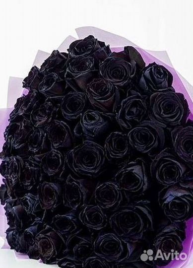 Чёрные розы Доставка цветов